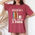 Donne Ragazze Regalo Bibliotecaria Nerd Libro Leggere T-shirt comoda oversize da donna Crimson
