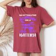 Drummer Girl Batterista Donne Suonano La Batteria T-shirt comoda oversize da donna Crimson