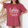 Family Thanksgiving Day 2024 Matching Thankful Autumn Fall Women's Oversized Comfort T-Shirt Crimson