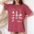 Trendy Bands Of The 80'S Hair Bands Rock Bands 1980'S Women's Oversized Comfort T-Shirt Crimson