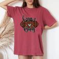 Game Day Football Touchdown Season Vintage Gameday Women's Oversized Comfort T-Shirt Crimson
