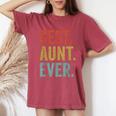 Idea De Regalo Para Tía Retrointage – Best Aunt Ever Camiseta extragrande cómoda para mujer Crimson