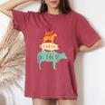 Be Kind To Every Kind T Eganegetarian Retrointage T-shirt comoda oversize da donna Crimson