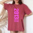 Limited Edition 2013 Compleanno Donne Ragazze 2013 T-shirt comoda oversize da donna Crimson