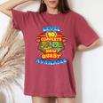 Livello 10 Completa Una Nuova Missione Disponibile Giocatore T-shirt comoda oversize da donna Crimson