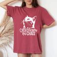 Maman Chat Cette Fille Aime Les Chats Humour Chat T-shirt oversize confortable pour femme Crimson