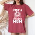 Marching Band Mother Musician Just A Marching Band Mom Women's Oversized Comfort T-Shirt Crimson