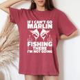 Marlin Majesty L'ultima Missione Dell'oceano T-shirt comoda oversize da donna Crimson