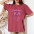 Mind Your Own Damn Business Harris Walz Waltz 2024 Floral Women's Oversized Comfort T-Shirt Crimson