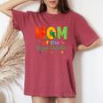 Mom Of The Hungry Caterpillar Cute 1St Birthday Boy Girl Women's Oversized Comfort T-Shirt Crimson
