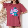 Mom Level Unlocked New Mommy I Leveled Up To Mom Games Lover T-shirt comoda oversize da donna Crimson