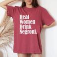 Negroni Cocktail Italiano Donneere Bere Negroni T-shirt comoda oversize da donna Crimson