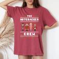 The Nutcracker Crew Nutcracker Ugly Christmas Sweater Ballet Women's Oversized Comfort T-Shirt Crimson