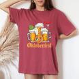 Oktoberfest 2024 Oktoberfest 2024 Costume Cuello Camiseta extragrande cómoda para mujer Crimson