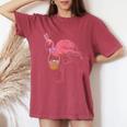 Oreilles De Lapin Mignon Flamingo Rose Chasse Aux Œufs De T-shirt oversize confortable pour femme Crimson