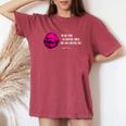 Parodia Karl Marx I Am A Material Girl T-shirt comoda oversize da donna Crimson