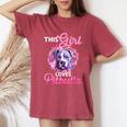Pitbull Pittie Questa Ragazza Ama Pitbull T-shirt comoda oversize da donna Crimson