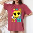 Second Grade Vibes Smile Face Back To School Second Grade Women's Oversized Comfort T-Shirt Crimson