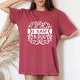 Sorry I'm Late I Saw A Dog Divertente Grafica Per Le Donne T-shirt comoda oversize da donna Crimson