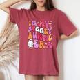In My Spooky Auntie Era Auntie Halloween Spooky Aunt Women's Oversized Comfort T-Shirt Crimson