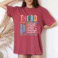Third Grade Teacher Tour Dream Team Happy Back To School Women's Oversized Comfort T-Shirt Crimson