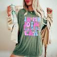 In My 10Th Birthday Era Ten Bday 10 Year Old Birthday Girl Women's Oversized Comfort T-Shirt Moss