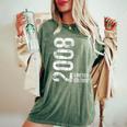 16 ° Compleanno Ragazza Anni 2008 16 Regalo Di Compleanno T-shirt comoda oversize da donna Moss