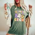 1St Grade Boo Crew First Grade Halloween Costume Teacher Women's Oversized Comfort T-Shirt Moss