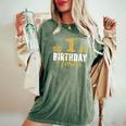 1° Compleanno Gemelli 1 Annoecchio Festa Idea Per Ragazzo E Ragazza T-shirt comoda oversize da donna Moss