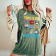This Is My 80S Costume 1980S Party 80'S Outfit Women Women's Oversized Comfort T-Shirt Moss