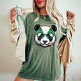 Albero Di Natale Occhiali Da Sole Panda Candy Cane Uomo Donna T-shirt comoda oversize da donna Moss