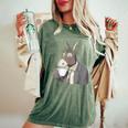 Asini Caffè Somaro Asinello Mulo Asino T-shirt comoda oversize da donna Moss