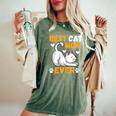 Best Cat Mom Ever Gatos Divertidos Regalos Mama De Gato Camiseta extragrande cómoda para mujer Moss