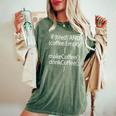 Coffee Code Programmers Coding T-shirt comoda oversize da donna Moss