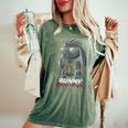 Coniglio Hip-Hop Rapper Bunny T-shirt comoda oversize da donna Moss