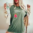 Coppie Buon Natale Gingerbread Ragazza Divertente Corrispondenza T-shirt comoda oversize da donna Moss