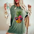 Da Sole Ananas Aloha Beaches Hawaii Hawaii T-shirt comoda oversize da donna Moss
