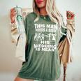 Divertente Bachelor Party Groom Beer Weddingicino T-shirt comoda oversize da donna Moss