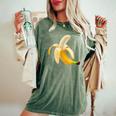 Divertente Maglietta A Forma Di Banana Sbucciata Con Sarcasmo Divertente A Banana T-shirt comoda oversize da donna Moss
