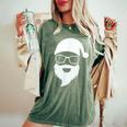 Divertido Santa Claus Regalo Navidad Papa Noel Hombre Camiseta extragrande cómoda para mujer Moss