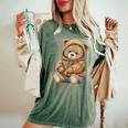 Donna Simpatico Orsacchiotto Per Uomini Donne Bambini Con Collo A T-shirt comoda oversize da donna Moss
