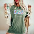Ecse Team Groovy Back To School Cute Teachers Girl Women's Oversized Comfort T-Shirt Moss