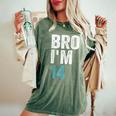Fratello Ho 14 14 Anni Ragazze E Ragazzi 14 ° Compleanno T-shirt comoda oversize da donna Moss