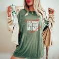 Retro Baseball I Hit Bombs For Hot Moms Baseball Mom Women's Oversized Comfort T-Shirt Moss
