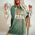 Groovy Papa Dad Retro Hippie 60S 70S Party Outfit Men Women's Oversized Comfort T-Shirt Moss
