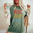 Idea De Regalo Para Tía Retrointage – Best Aunt Ever Camiseta extragrande cómoda para mujer Moss