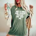Incontrato Una Ragazza Pensato Davvero Mi Piace Club T-shirt comoda oversize da donna Moss