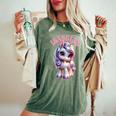 Isabelle Simpatico Motivo Unicorno Per Ragazze Nome Isabelle T-shirt comoda oversize da donna Moss