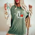 King & Queen Of Hearts Matching Couple Saint Valentine's Day Women's Oversized Comfort T-Shirt Moss