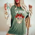 La Jefa Sugar Skullêtements Mexicain Dia De Los Muertos Dead T-shirt oversize confortable pour femme Moss